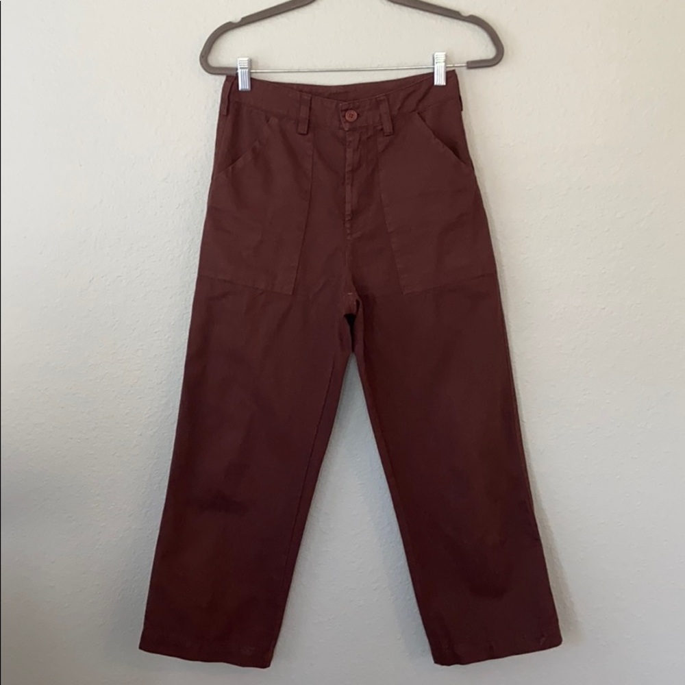 Cropped wide leg pants